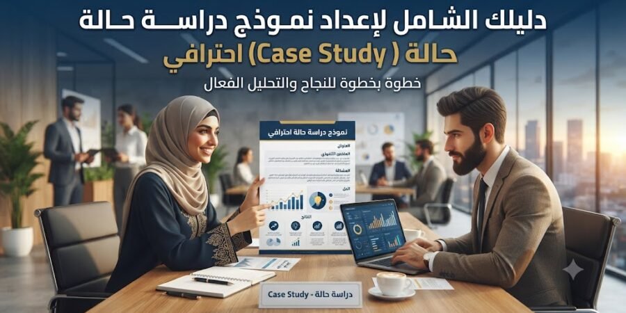 دليلك الشامل لإعداد نموذج دراسة حالة (Case Study) احترافي