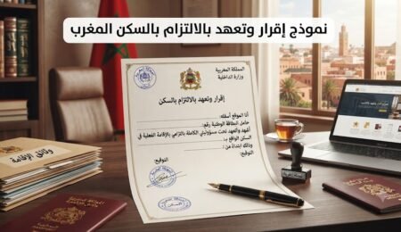 نموذج إقرار وتعهد بالالتزام بالسكن جاهز للتعديل