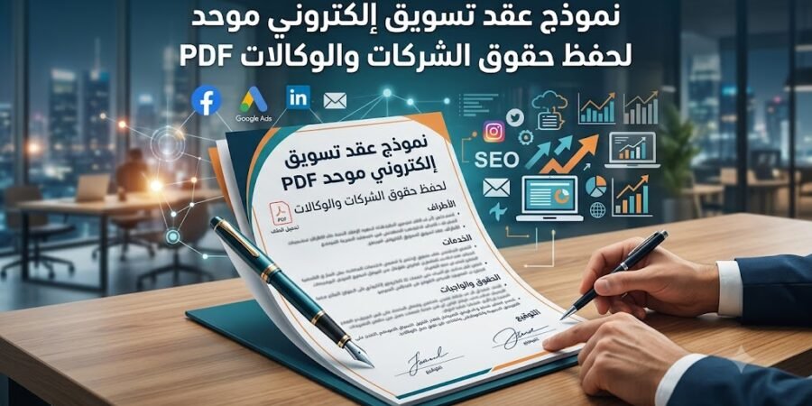 عقد تسويق إلكتروني موحد