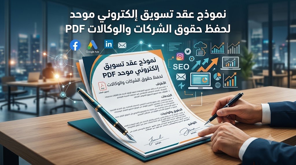 عقد تسويق إلكتروني موحد