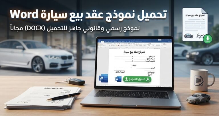 تحميل نموذج عقد بيع سيارة Word