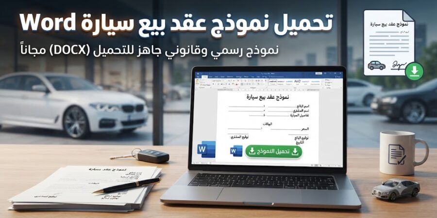 تحميل نموذج عقد بيع سيارة Word