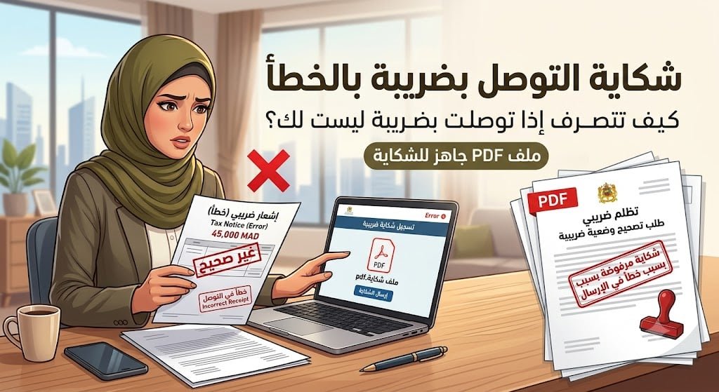 شكاية توصل بضريبة بالخطأ PDF شكاية توصل بضريبة بالخطأ PDF